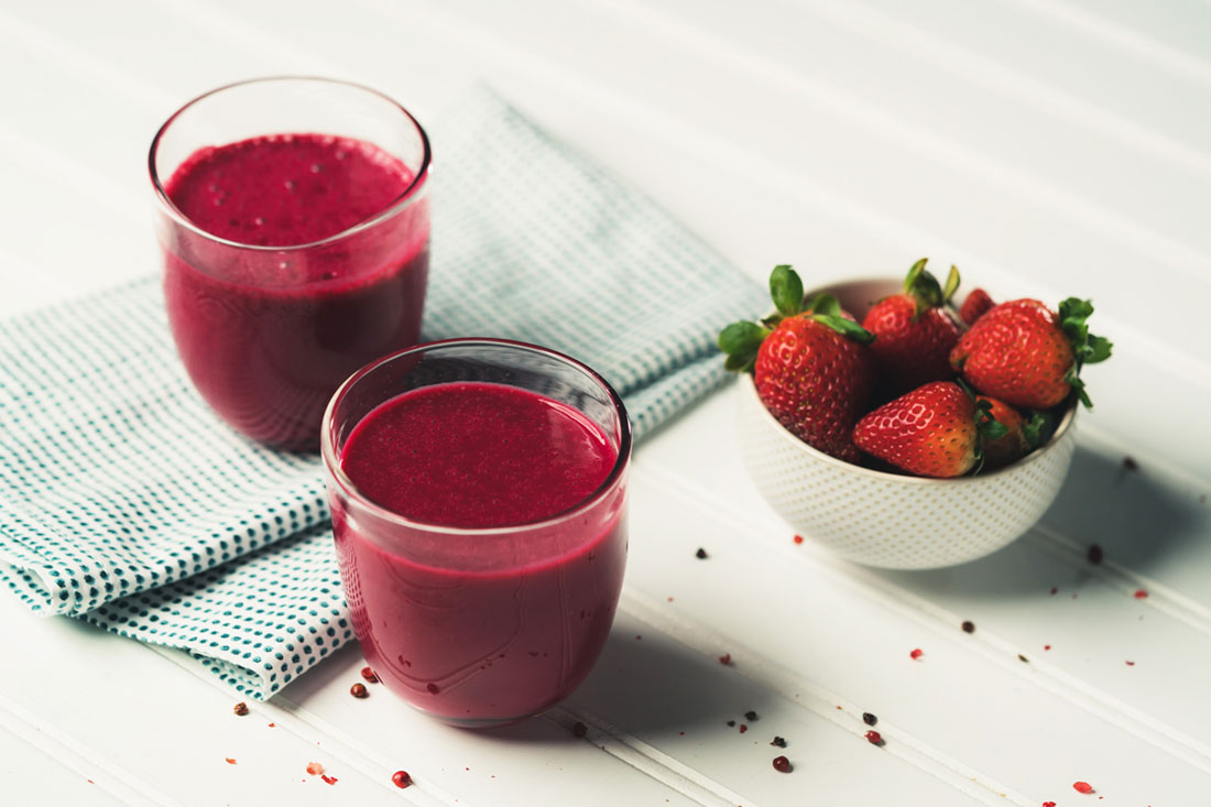Receita de smoothie de beterraba e laranja sanguínea